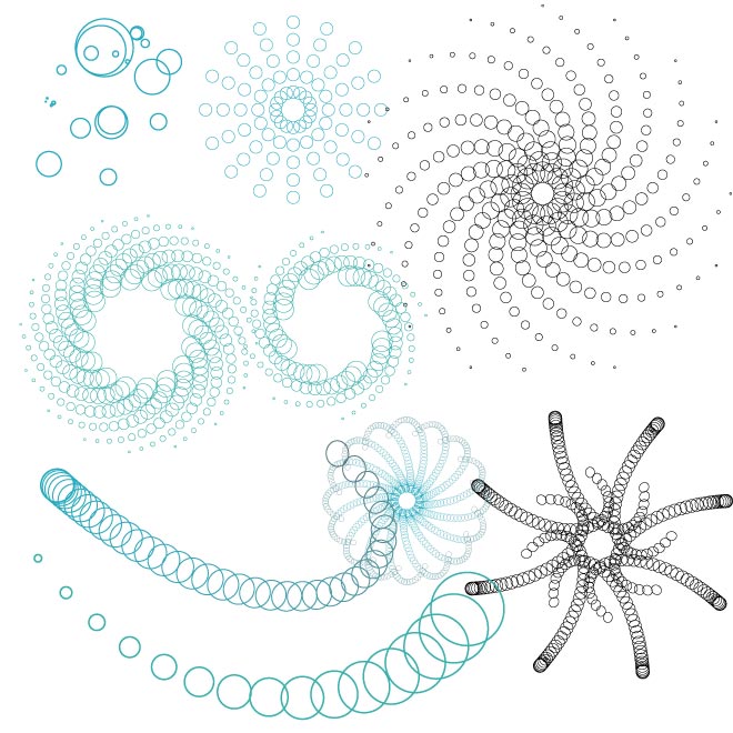 660x660 Spiral Bubbles Illustrator Brushes