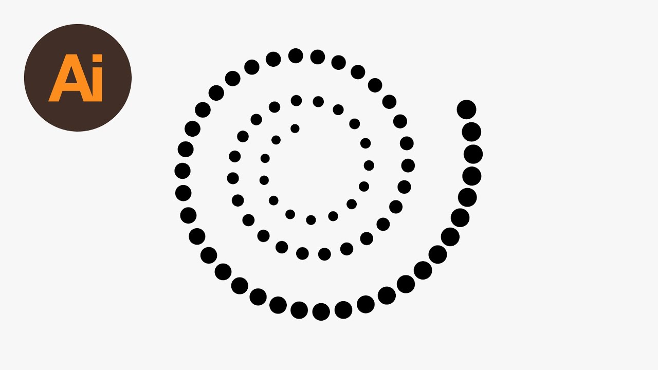 1280x720 How To Create A Dotted Spiral In Illustrator