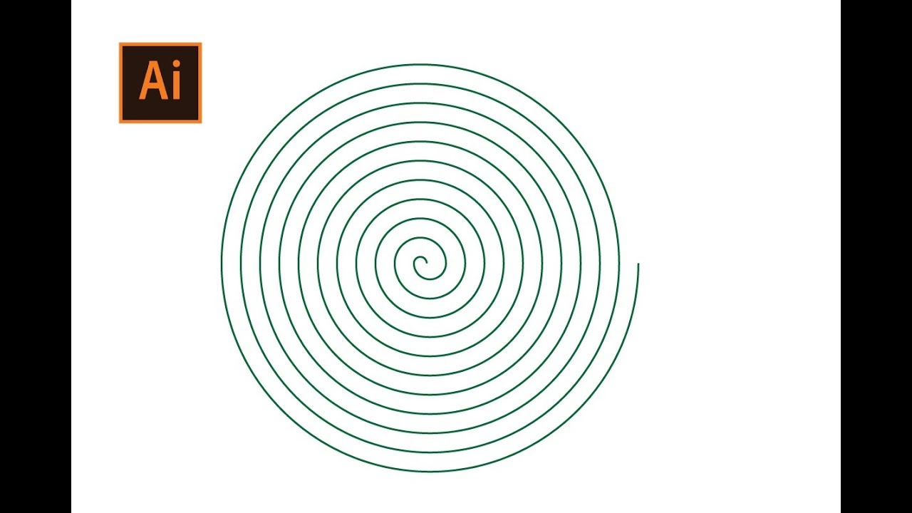 1280x720 How To Draw A Linear Spiral In Adobe Illustrator