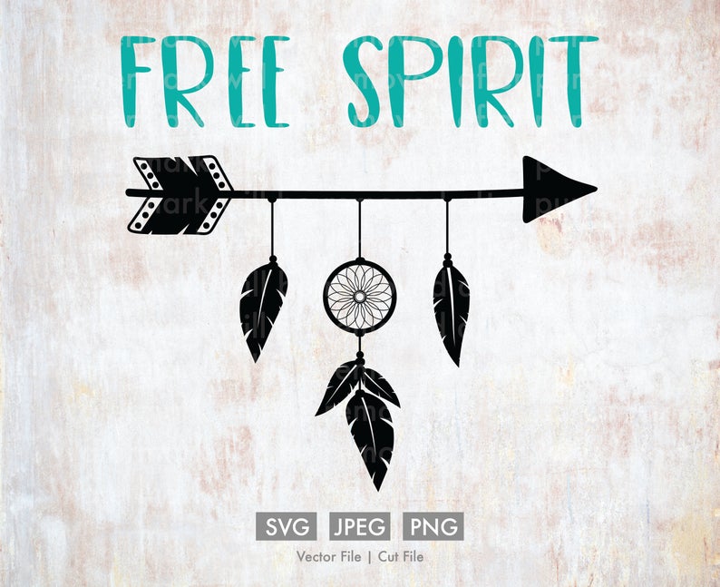 794x647 Free Spirit Vector Silhouette Cricut Png Etsy