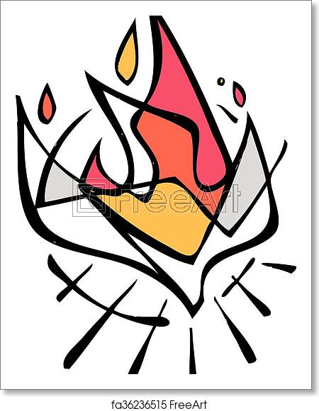 450x580 Free Art Print Of Holy Spirit Vector Illustration Vector