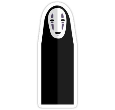 375x360 No Face Spirited Away Vector' Sticker