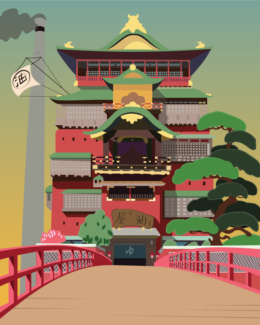 1080x1350 Spirited Away Bathhouse On Behance