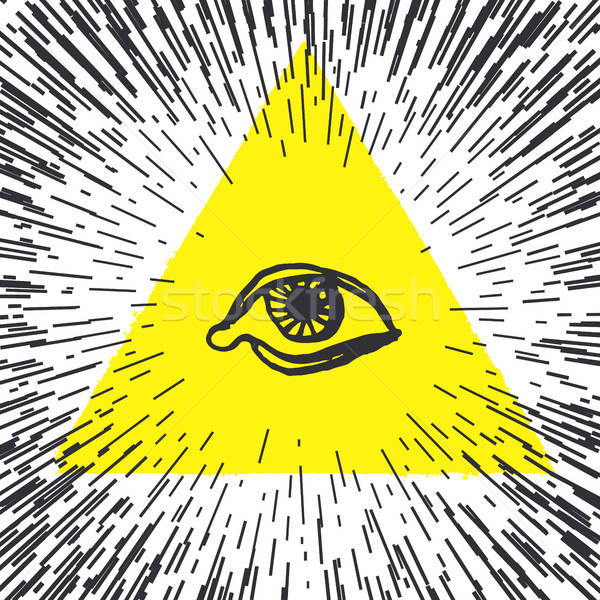 600x600 All Seeing Eye Pyramid Illustration Freemason And Spiritual