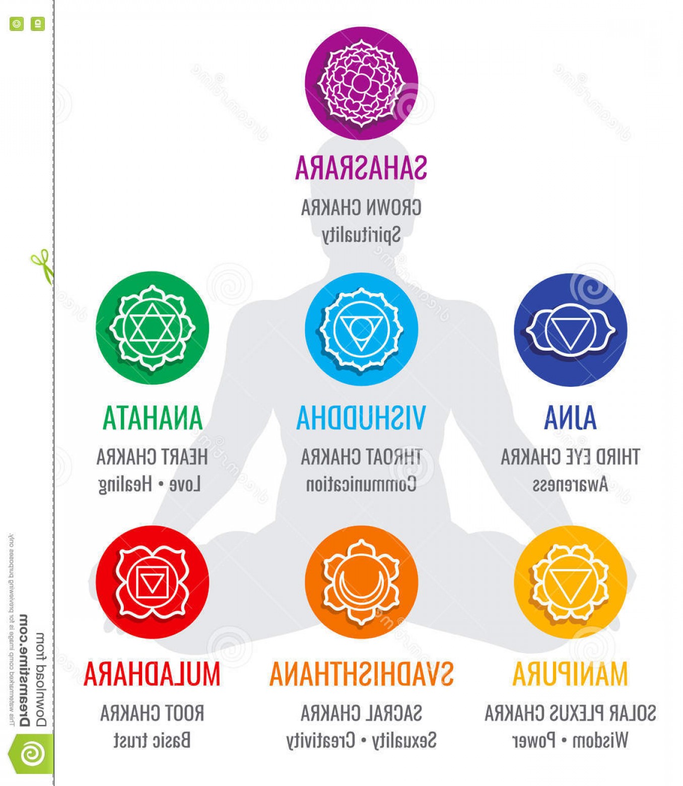 1356x1560 Spiritual Indian Chakra Symbols Sacred Geometry Religion Vector