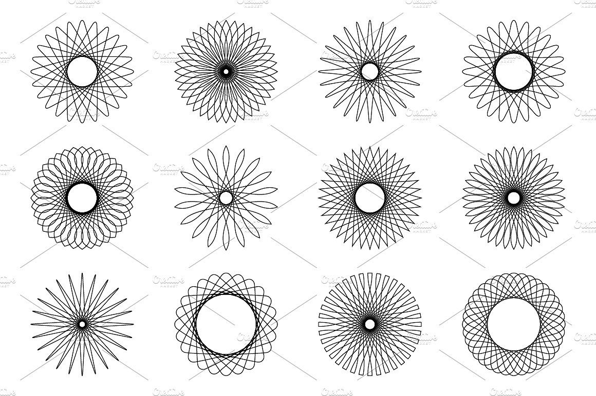 1160x772 Spirograph Like Shapes