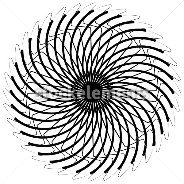 600x600 Abstract Spirograph Pattern Texture On White Vector Art