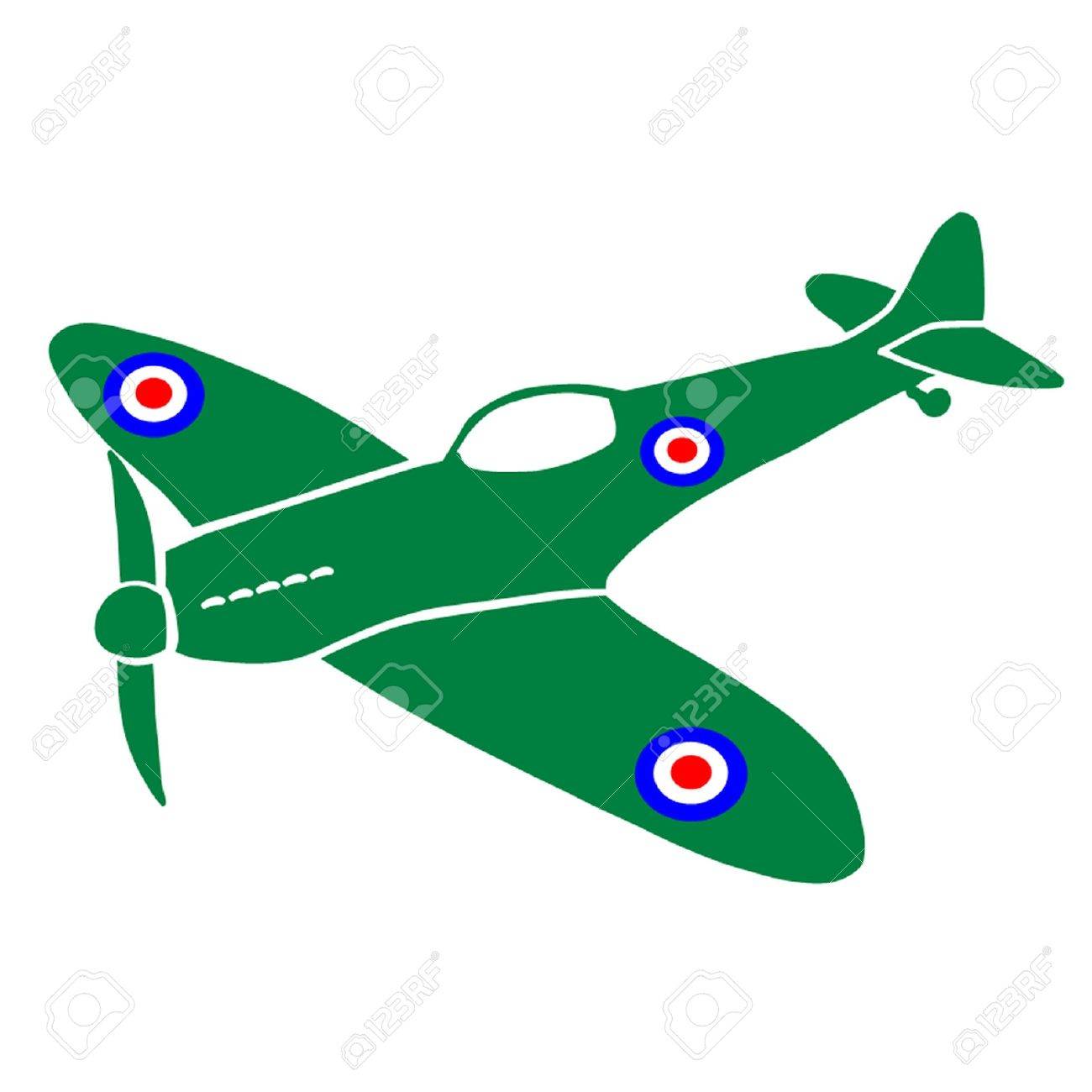 1300x1300 Spitfire Plane Royalty Free Cliparts, Vect