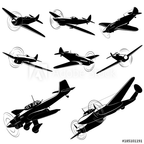 Spitfire Silhouette Vector at Vectorified.com | Collection of Spitfire ...