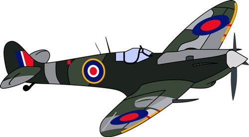 500x275 Spitfire Military Plane Vector And Art