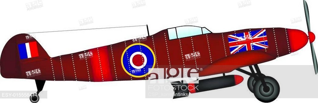 1050x342 Supermarine Spitfire, Stock Vector, Vector And Low Budget Royalty