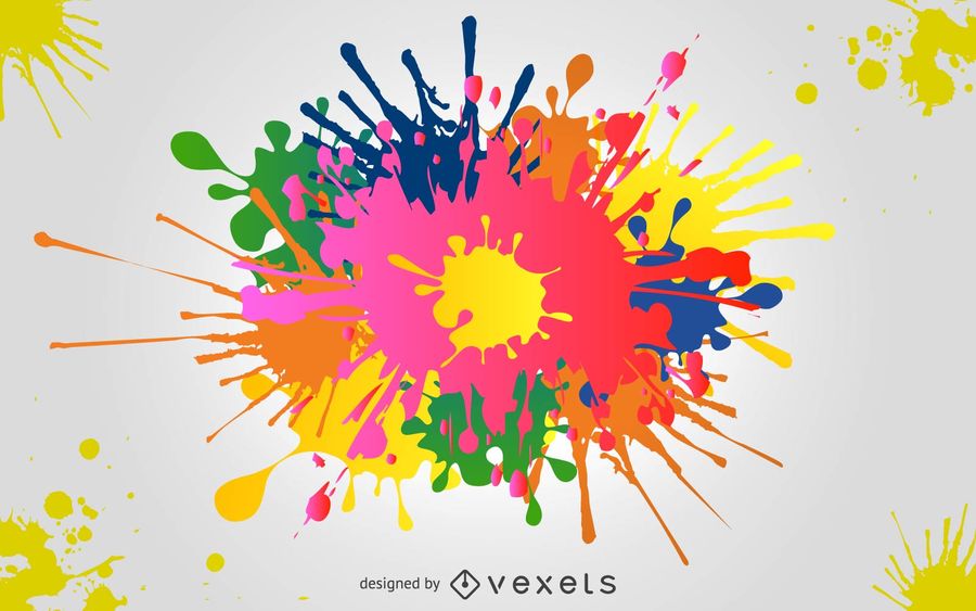 900x563 Colorful Paint Splash Background