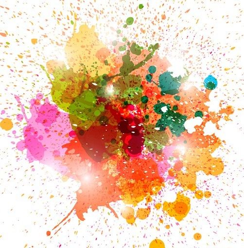 502x512 Free Colorful Paint Splash Vector Background Arts I Like