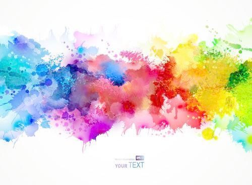 500x367 Multicolored Splash Background Illustration Vector Picture