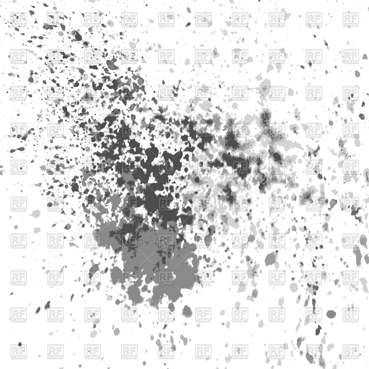 1200x1200 Silver Paint Splash And Blob On White Background Vector Image