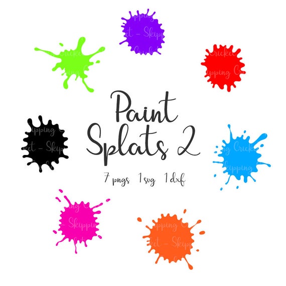 Paint Splats Dxf Png Silhouette Cricut Vector Etsy 570x570 Paint Splats Dxf Png Silhouette Cricut Vector Etsy