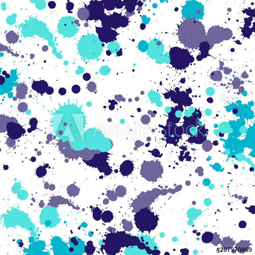 500x500 Vector Illustration Watercolor Splash Pattern In Bright Green