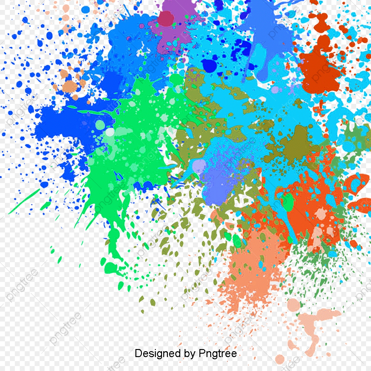 1200x1200 Vector Splash Pattern, Watercolor, Splash, Colorful Png