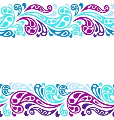 380x400 Water Splash Seamless Waves Abstract Pattern Vector