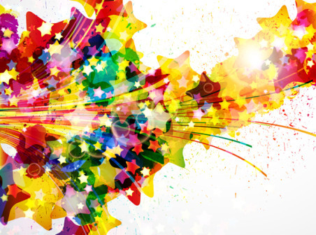 452x336 Colorful Splash Pattern Vector Background