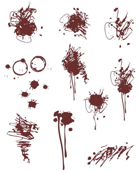 Splash Vector Set 550x680 Splash Vector Set
