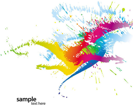Color Splash Free Vector Download 468x368 Color Splash Free Vector Download