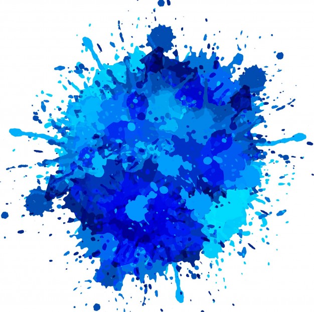 626x622 Blue Watercolor Splash Vector Free Download
