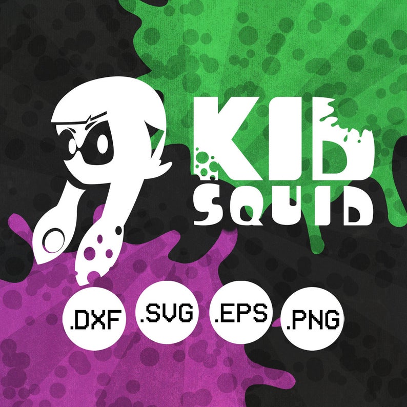 794x794 Splatoon Team Kidsquid  Dxf Video Game Etsy