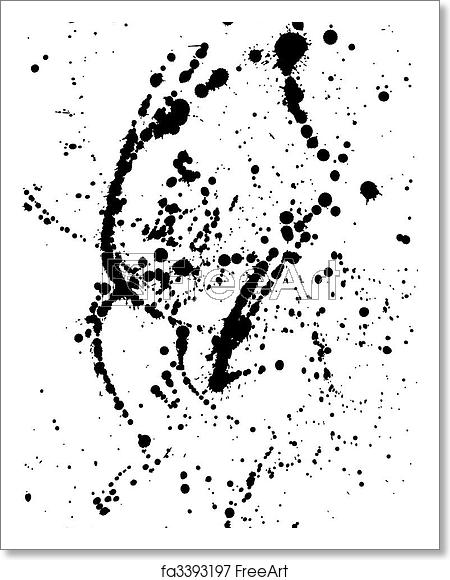 450x580 Free Art Print Of Ink Splatter