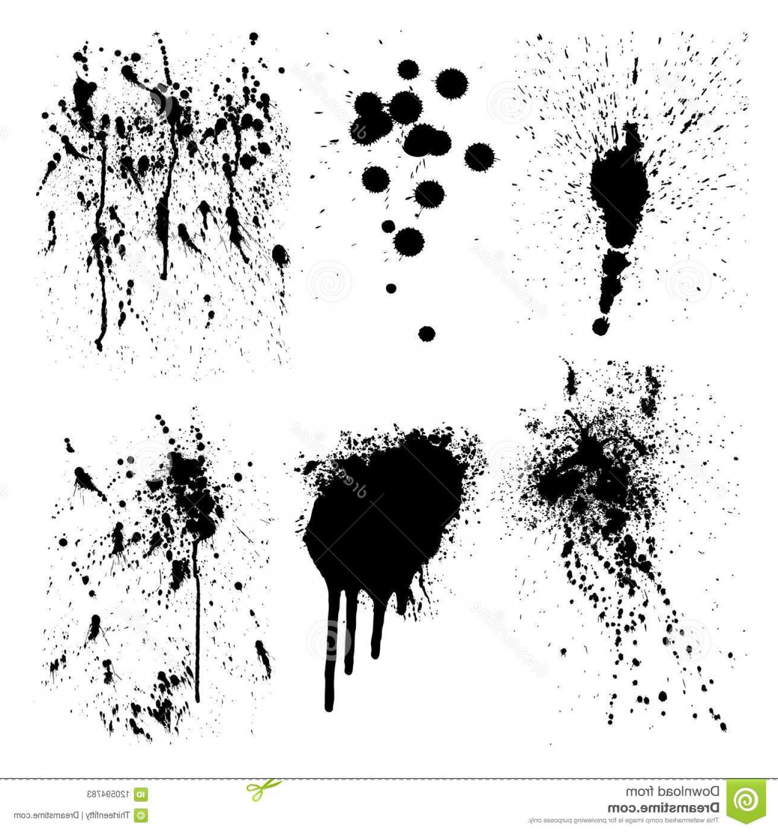 1560x1668 Here Six Black Vector Graphic Elements Splatter Marks Splatter