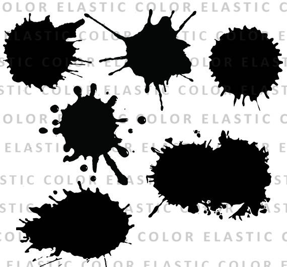 570x530 Splatter Paint Splat Digital Splatter Etsy