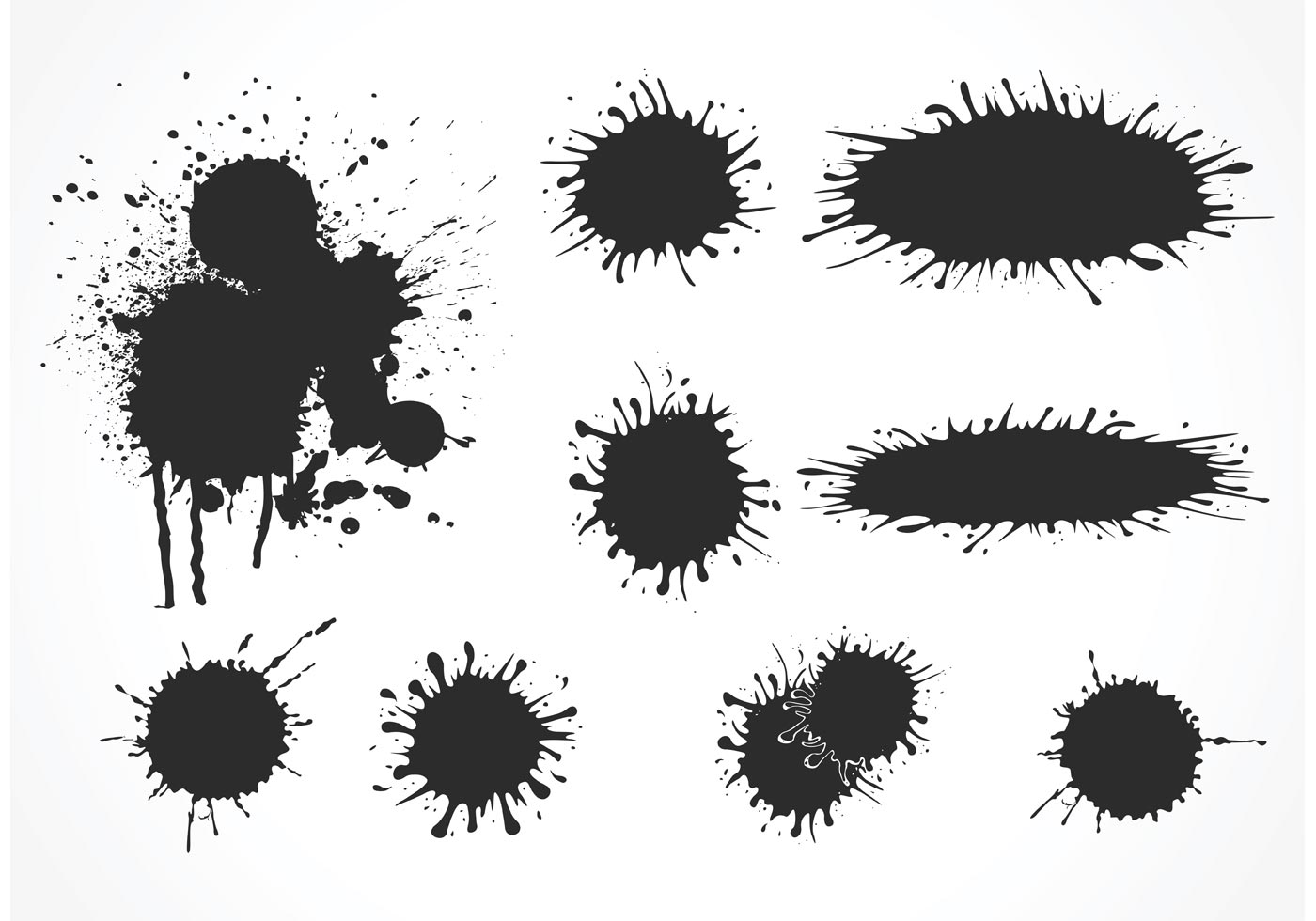 Vector Mud Splatter Set 1400x980 Vector Mud Splatter Set