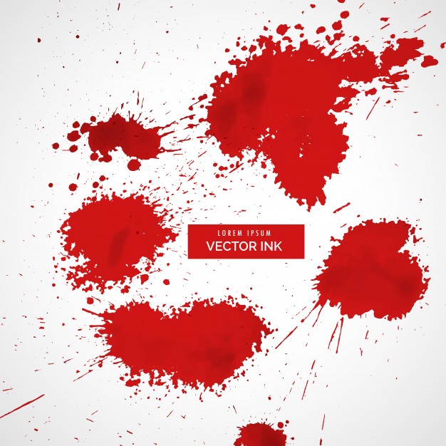 626x626 Red Blood Splatter Vector Set Vector Free Download