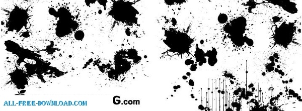 600x221 Splatter Vectors Free Vector In Encapsulated Postscript