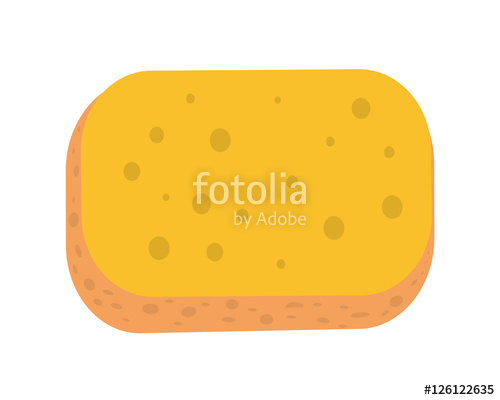 500x400 Sponge Vector Illustration In Flat Style Design Stock Image