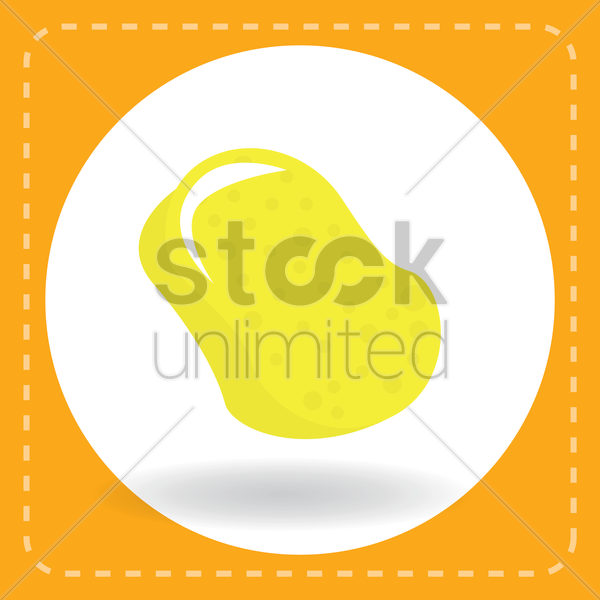 600x600 Sponge Vector Image