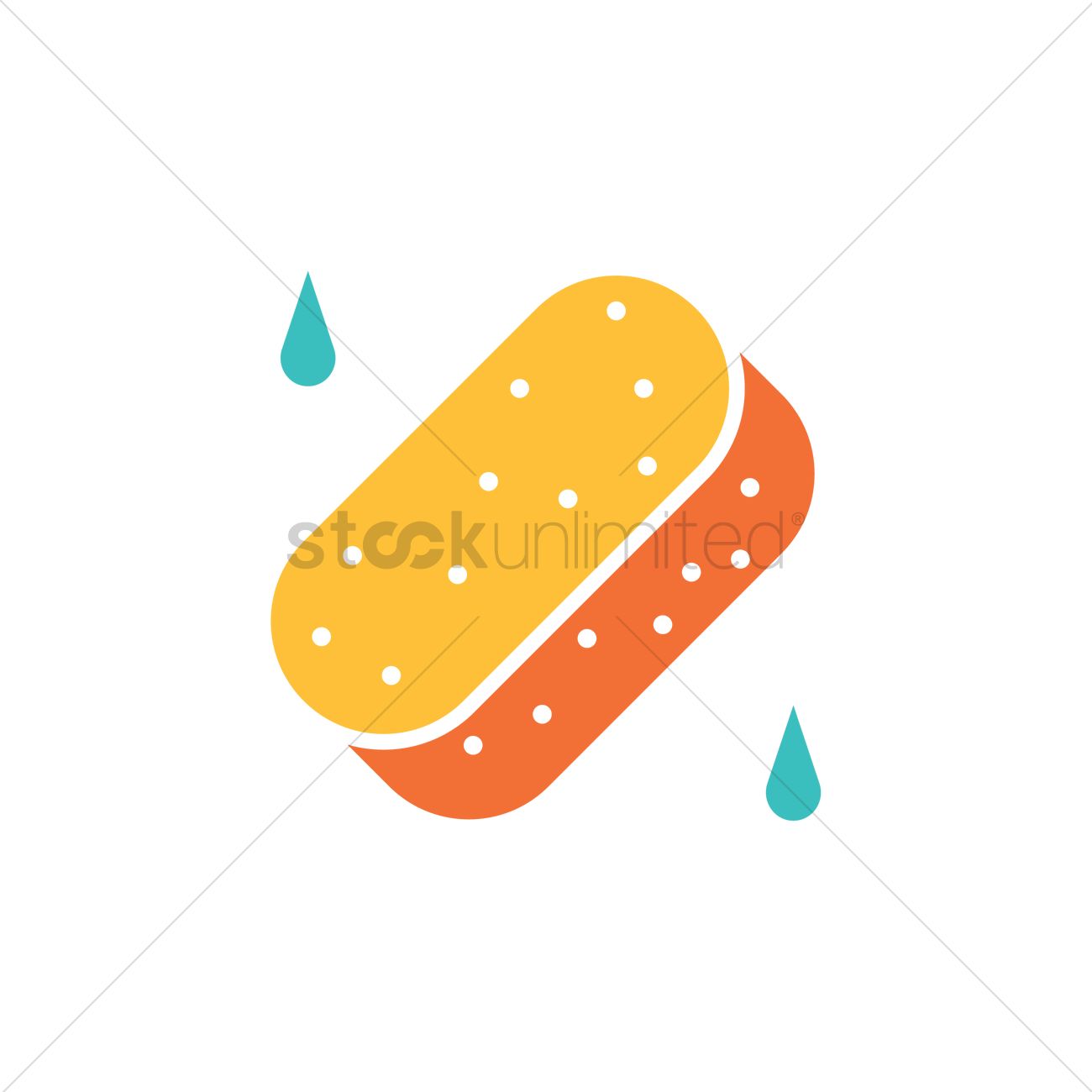 1300x1300 Sponge Vector Image