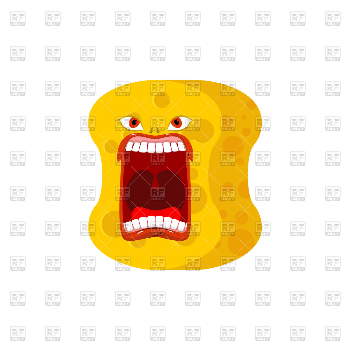 1200x1200 Sponge Emoji Scream Vector Image Of Icons And Emblems Maryvalery