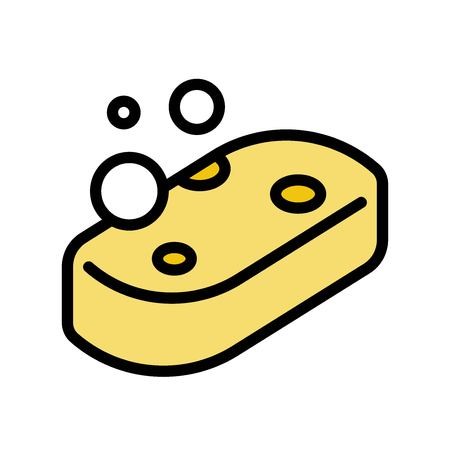 450x450 Sponge Vector, Hygiene Filled Style Icon Editable Stroke Royalty