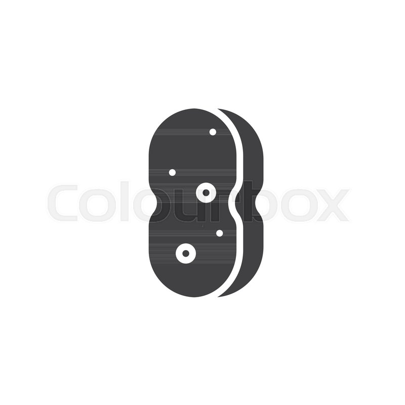 800x800 Sponge Vector Icon Filled Flat Sign Stock Vector Colourbox