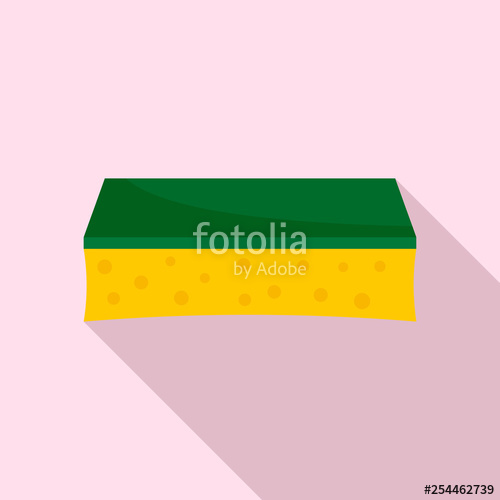 500x500 Wash Sponge Icon Flat Illustration Of Wash Sponge Vector Icon