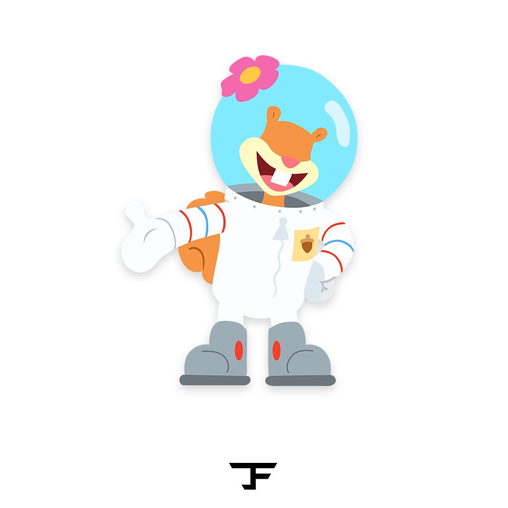 Sandy Cheeks From Spongebob Squarepants Vector Art!!! 1024x1024 Sandy Cheeks From Spongebob Squarepants Vector Art!!!