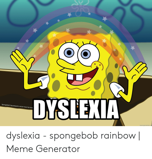 Dyslexia Spongebob Squarepants Vector Trace 500x522 Dyslexia Spongebob Squarepants Vector Trace