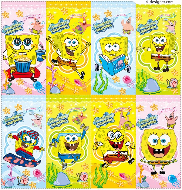600x625 Designer Spongebob Vector Material
