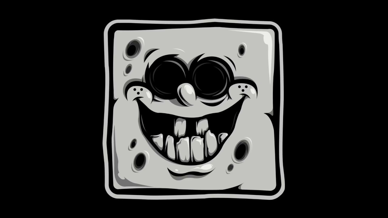 1280x720 Dark Spongebob Vector Inking Process With Illustrator