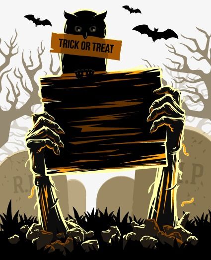 425x524 Halloween Background Vector Material, Vector, Halloween Vector