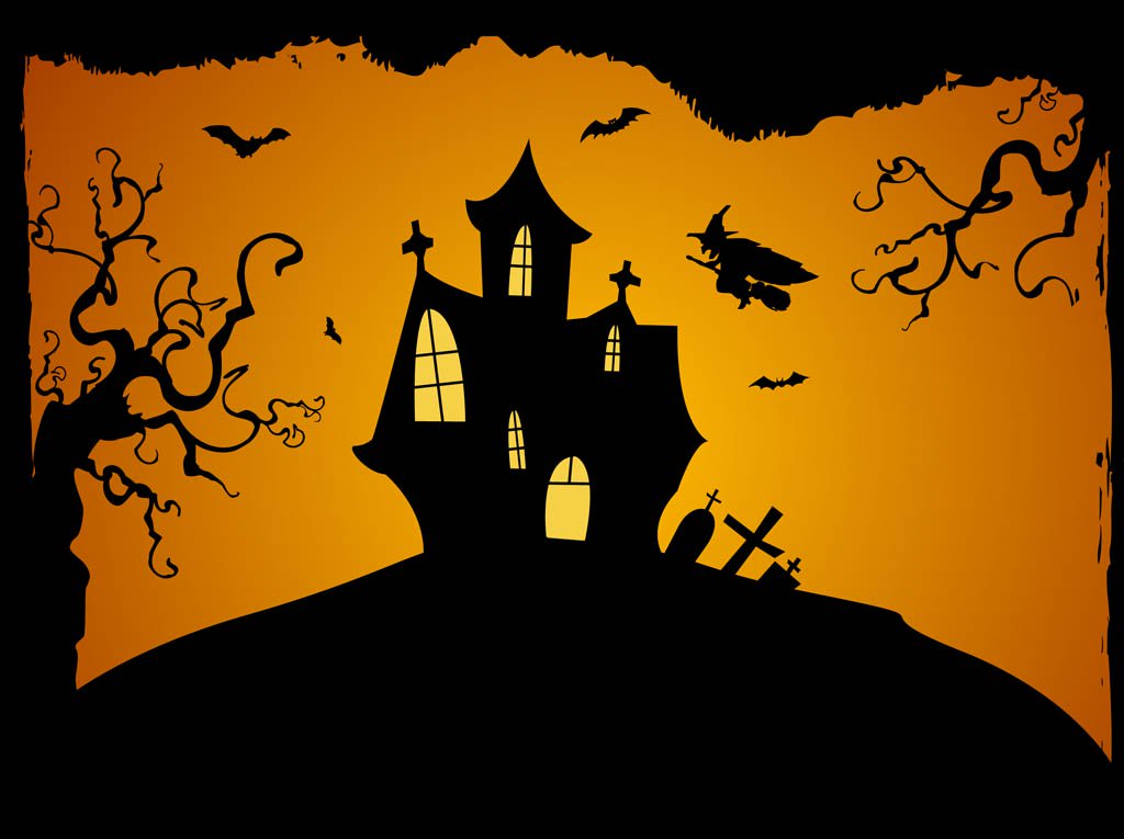 1024x765 Halloween Background Vector Vector Art Graphics