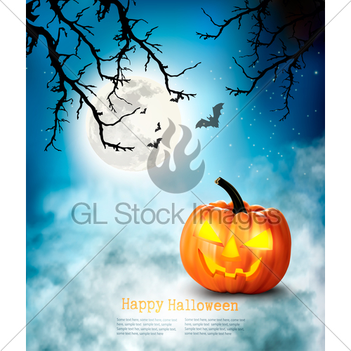 500x500 Halloween Spooky Background Vector Gl Stock Images