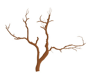 300x260 Spooky Dead Tree Vector Royalty Free Stock Image