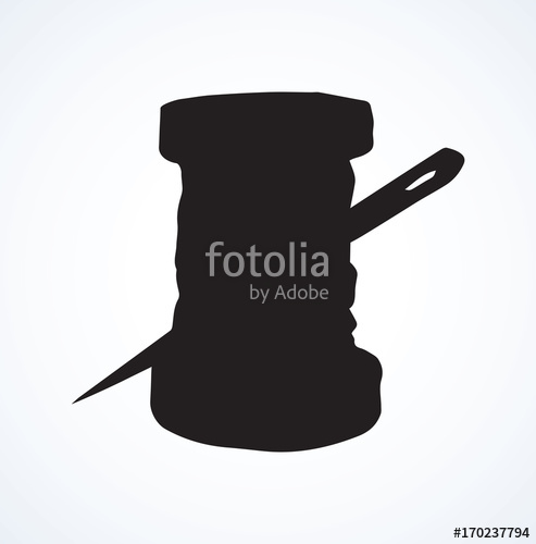 493x500 Spool Of Thread Vector Drawing Stock Image And Royalty Free